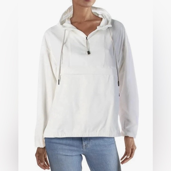 Cole Haan Jackets & Blazers - Cole Haan ZeroGrand Cycling Anorak Windbreaker Pullover Faded White womens M